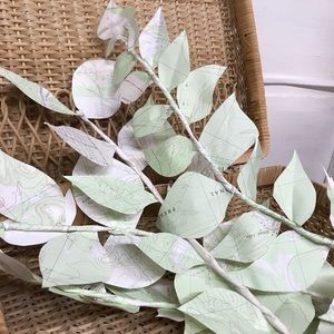 Map flower vines - wedding decor (70)